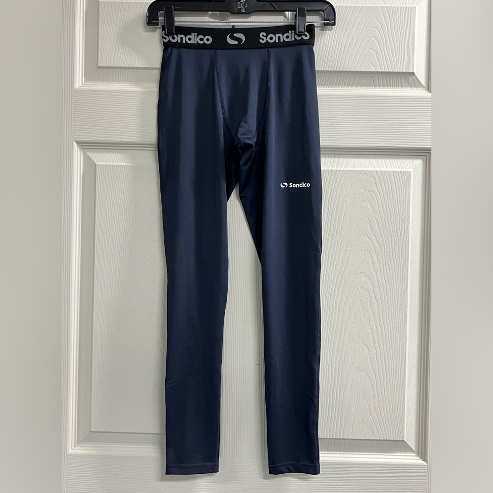 Sondico Boys Blue Optivent Sport Baselayer Leggings - Size 12 - EUC